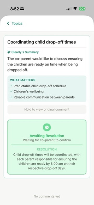 Clearly Topic Resolution